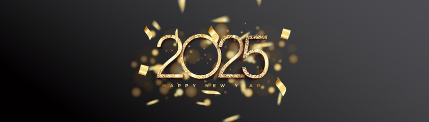 2025 Happy New Year Banner