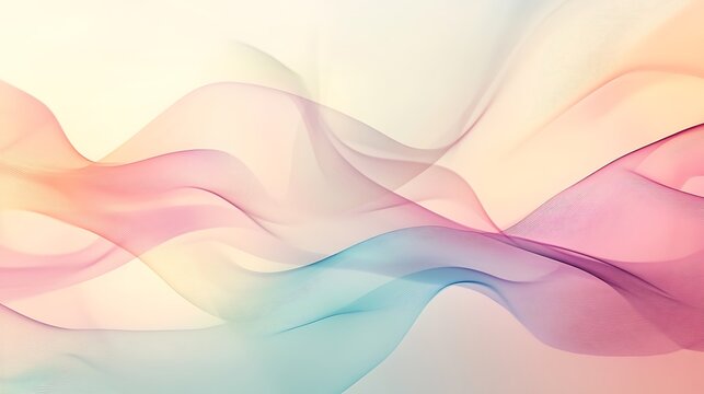 Gentle flowing lines in soft colors creating a sense of tranquility and calm