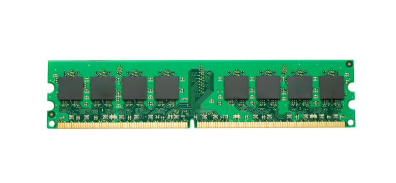 Computer memory isolated on white