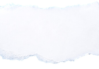 A piece of paper on blue