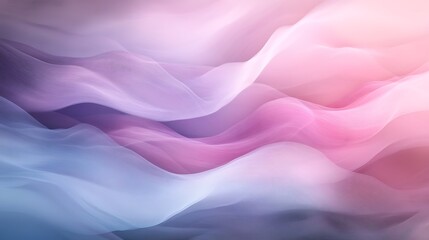 Obraz premium Soft waves flowing smoothly in pastel tones for a calming visual experience