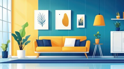 Modern Minimalist Open Plan Living Space Design