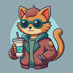 Playful Whiskers: A Cute Kitten Adventure in Vector Art