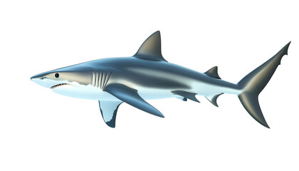 Shark, white isolate background