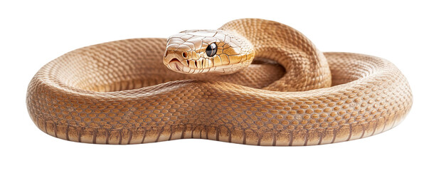 Fototapeta premium Snake, white isolate background