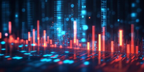 Abstract digital chart background representing business analytics.