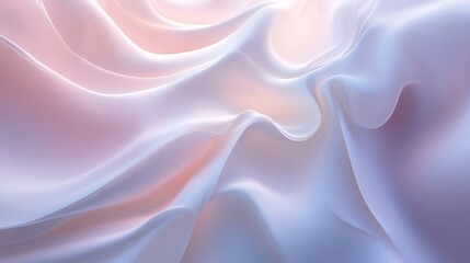 Obraz premium Smooth flowing lines in soft pastel tones creating a seamless and peaceful visual