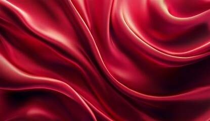 Obraz premium Abstract Red Satin Drape