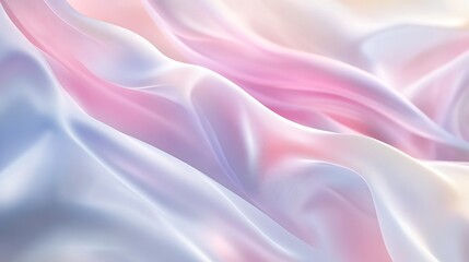 Obraz premium Smooth flowing lines in soft pastel tones creating a seamless and peaceful visual