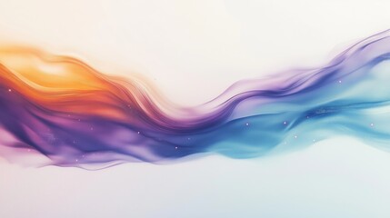 Fototapeta premium Abstract background of multi-colored cloudy spreading paint strokes on a white background