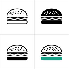 Burger - 4 Icon Set