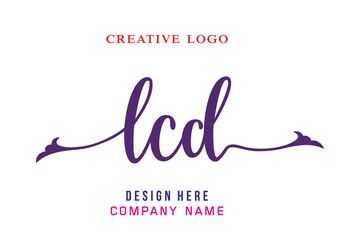 LCD  lettering logo is simple, easy to understand and authoritative