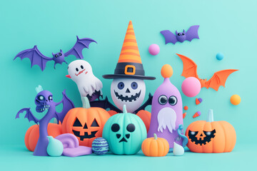 halloween pumpkin set