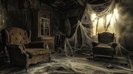 Eerie Shadows Drape the Forgotten House