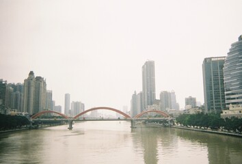 Fototapeta premium country skyline at sunset