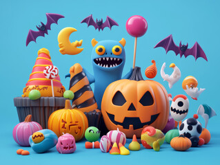 halloween pumpkin set