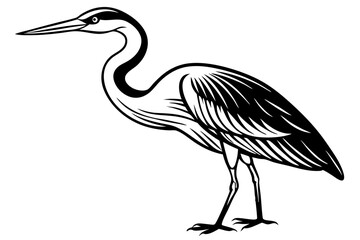 Obraz premium Creative Cute Bird line art vector design with a white background 