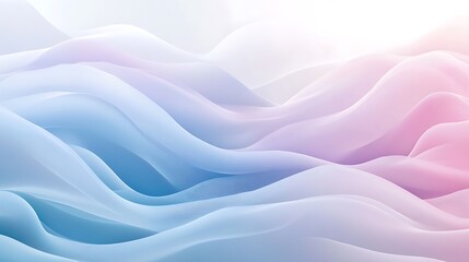 Obraz premium Fluid waves in light colors moving smoothly across the background for a calming feel