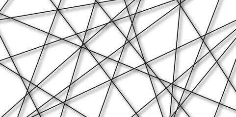 White abstract background with black diagonal lines and shadows. modern random pattern line stroke transparent background. Simple gold scribble line backdrop Minimal style website banner design.	