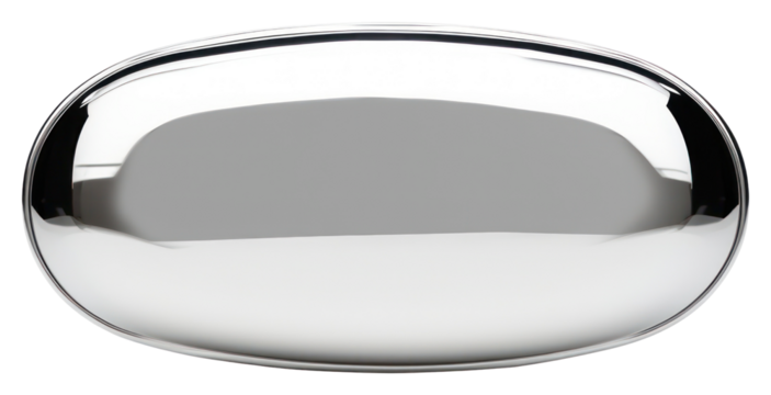 PNG Speech bubble Chrome material white background reflection platinum.