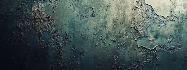 Obraz premium Oxidized metal texture with green and blue patina for an aged look