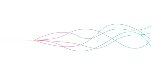 Colorful wave line abstract background design.  Energy waves technology concept design for business, presentation, banner.