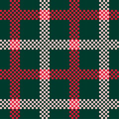 Tartan seamless pattern. Christmas background. Texture for print, textile, fabric.