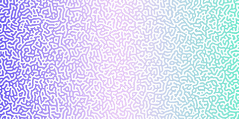 Turing Abstract Pattern, suitable for any business. White and blue color diffusion reaction seamless pattern.An abstract Reaction-diffusion or Turing pattern formation, coral reef, natural texture, © Kainat 