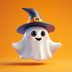 halloween pumpkin with a hat