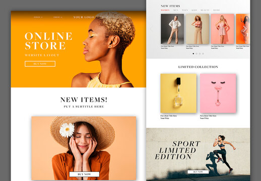 Landing Page Website Layout        