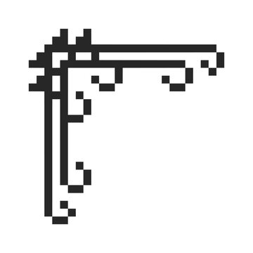 border frame corner pixel art