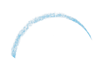 Isolated light blue pencil line on transparent background.