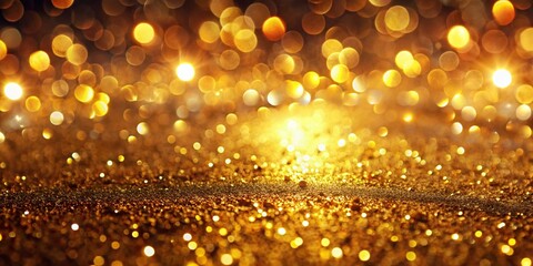 Golden Shiny Glitter Background - Metallic Polished Glossy Texture for Elegant Designs and Creative Projects