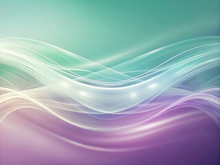 Obraz premium Gradient Background with Soft Purple and Pale Mint Colors for Calming Atmosphere