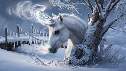 Winter's Enchanted Unicorn