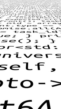 Conceptual java code of web page or javascript programming concept. Simulation of abstract software computer programming code.