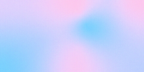 Digital grainy gradient with a colorful soft noise effect. Vintage Grunge Texture Pattern in blue and pink Tones for Artful Wallpaper. Gradient blur, noise, grain, texture abstract background.	