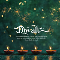 Diwali social media poster
