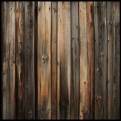 Fototapeta premium Rustic wooden planks texture, showcasing natural grain and weathered tones.