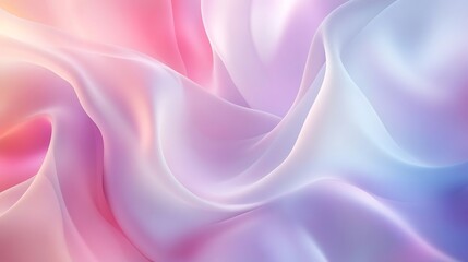 Obraz premium Soft flowing curves in pastel shades creating a seamless and calming visual