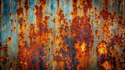 High Dynamic Range of Rusty Metal Surface Texture Background for Industrial Designs and Art Projects