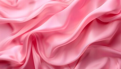 Fototapeta premium A soft pink background with flowing fabric, symbolizing the graceful and...