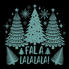 Obraz premium Boho Christmas t-shirt design. Merry Christmas T-shirts! Christmas t-shirt design ready for print fashion Vector Template