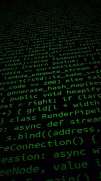 Conceptual java code of web page or javascript programming concept. Simulation of abstract software computer programming code.