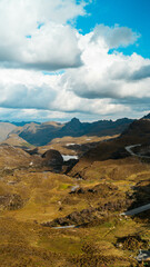 landscape with lake and mountains