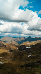 landscape with blue sky