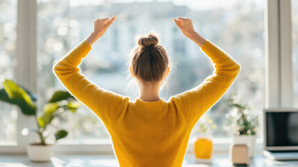 Active Break, individual energizing during work hours, promoting wellness, productivity, and a balanced lifestyle through movement.