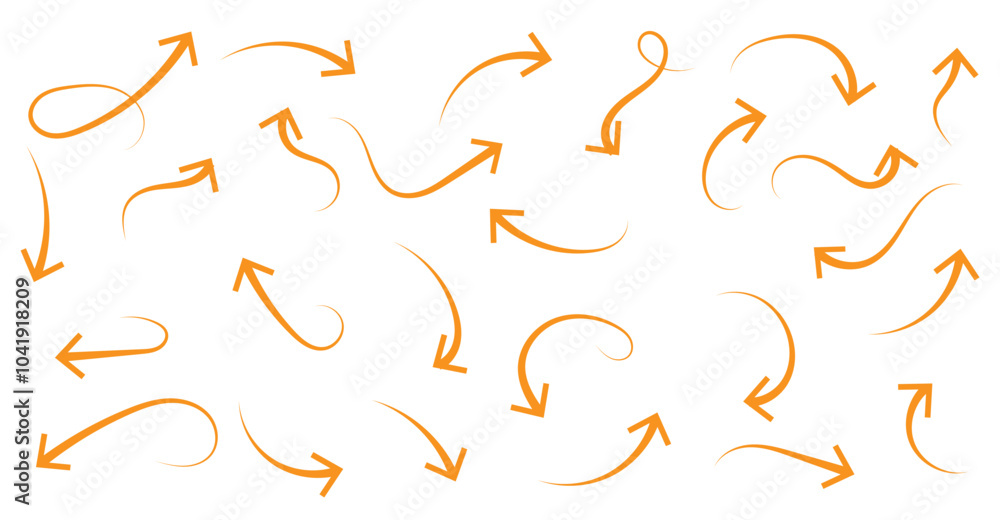 Canvas Prints hand drawn arrow mark icons vector