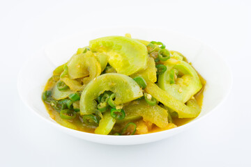 A dish of home-cooked fried green tomatoes