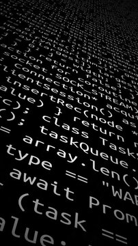 Conceptual java code of web page or javascript programming concept. Simulation of abstract software computer programming code.